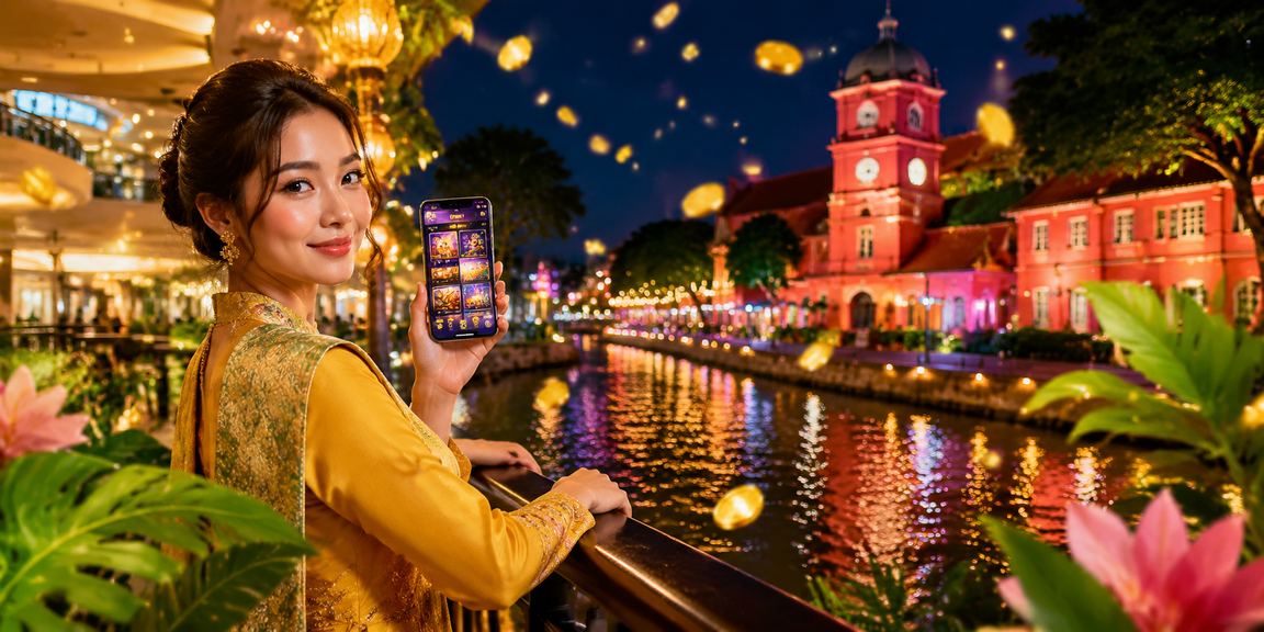 Suasana perayaan Hari Raya dengan akses aplikasi kasino selamat dan terjamin di Melaka